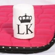 Bespoke Bandages with Initials and glitter Crown Design-Capaillíní Equestrian Collection