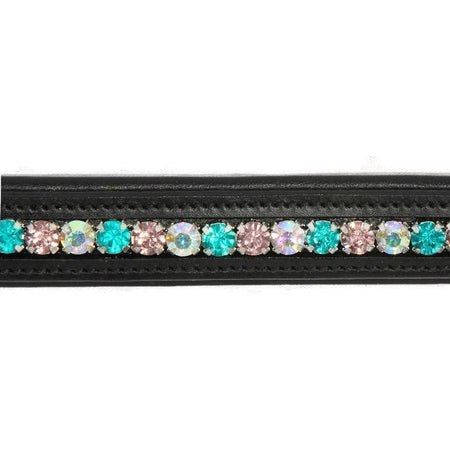 Crystal Bling Browband - Elegant Greens-Capaillíní Equestrian Collection