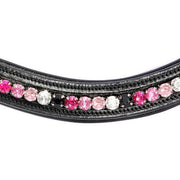 Crystal Bling Browband - Fuchsia-Capaillíní Equestrian Collection