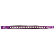 Crystal Bling Browband - Purple Patent Leather-Capaillíní Equestrian Collection