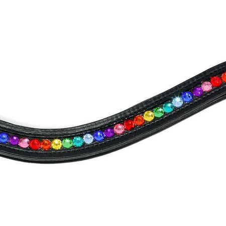 Crystal Bling Browband - Rainbow-Capaillíní Equestrian Collection