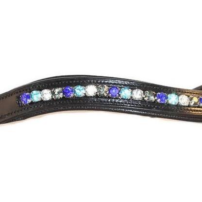 Crystal Bling Browband - Shades of Blue-Capaillíní Equestrian Collection