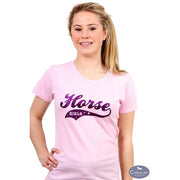 Horse Girls Glitter T-Shirt-Capaillíní Equestrian Collection