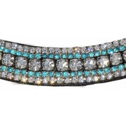 Mega Bling Browband - Turquoise Crystal-Capaillíní Equestrian Collection